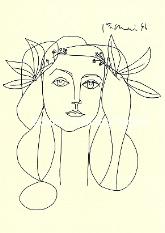 Picasso, Pablo - Portrt Francoise Gilot